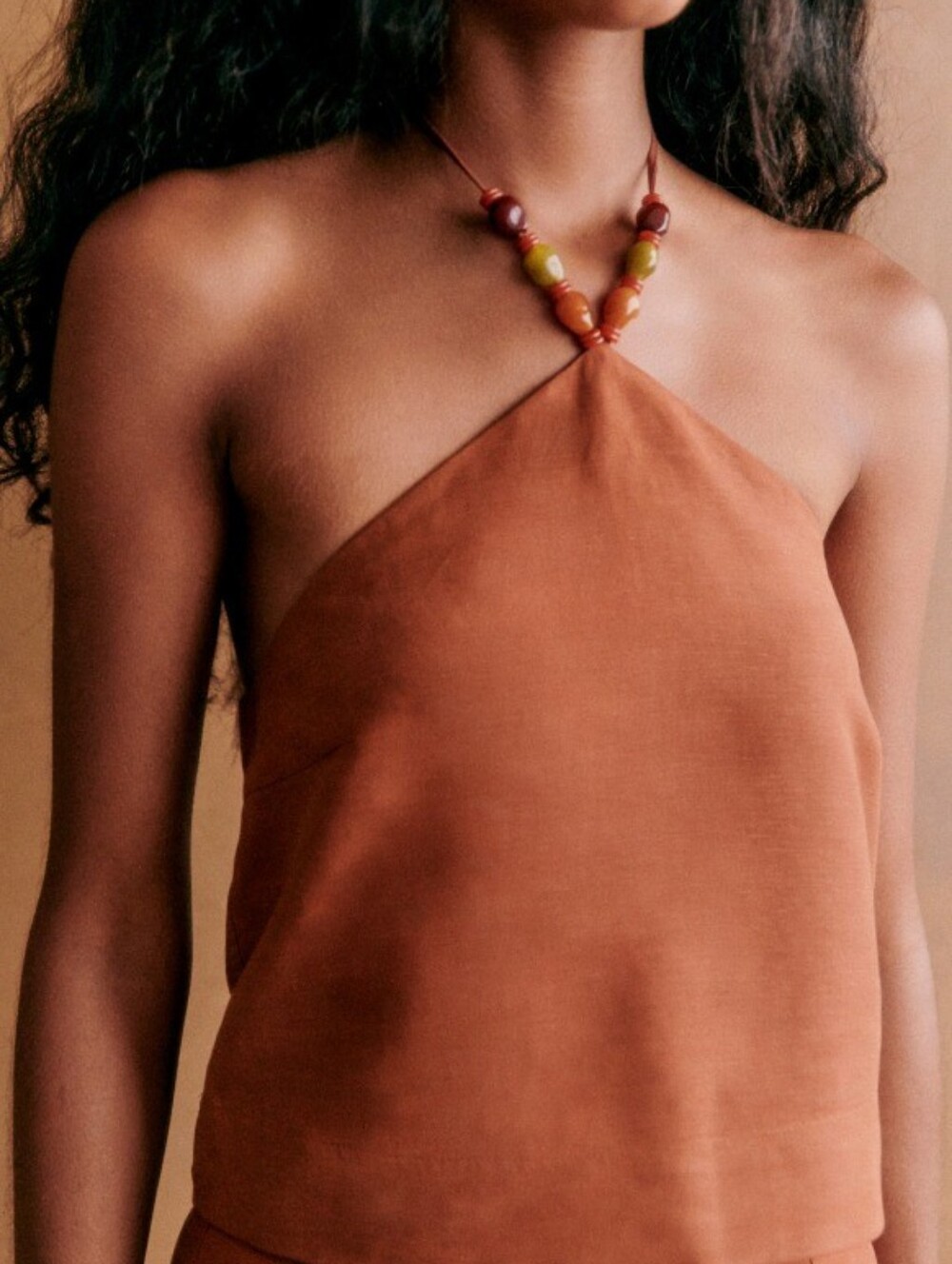 Sezane Dixie Top in Terracotta, Size 34